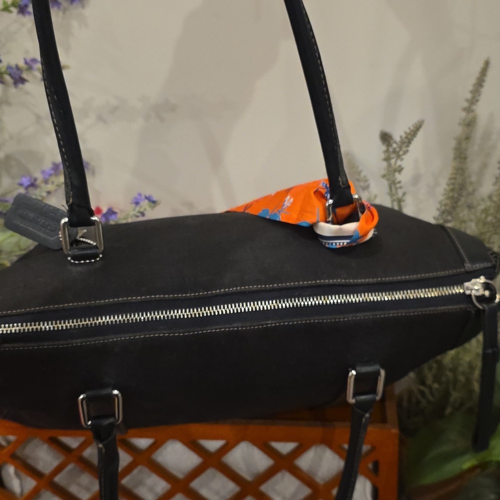 Coach Bonnie Legacy Black Linen #9435 - Picture 8 of 11